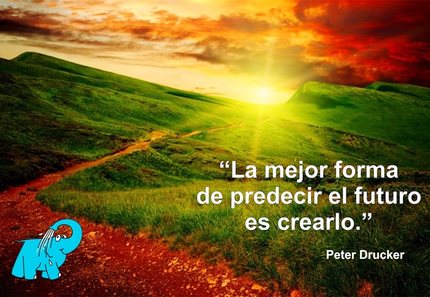 Una Enseñanza de Peter Drucker en la Frase del Día del Elefante Azul de Avilés.